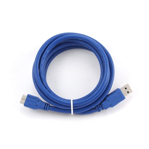 Kabel GEMBIRD CCP-MUSB3-AMBM-0.5M (USB M - Micro USB M; 0,50m; kolor niebieski) Kabel GEMBIRD CCP-MUSB3-AMBM-0.5M (USB M - Micro USB M; 0,50m; kolor niebieski)