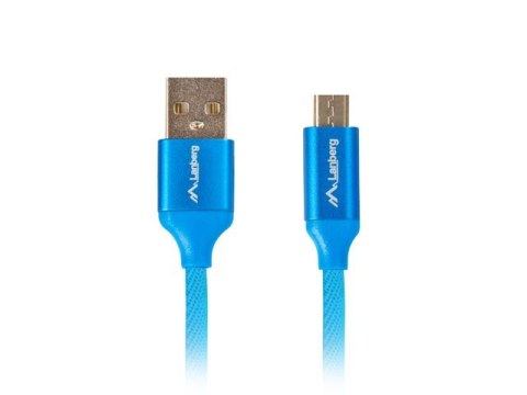 Kabel Lanberg Premium CA-USBM-20CU-0018-BL (USB 2.0 - Micro USB typu B ; 1,8m; kolor niebieski) Kabel Lanberg Premium CA-USBM-20CU-0018-BL (USB 2.0 - Micro USB typu B ; 1,8m; kolor niebieski)