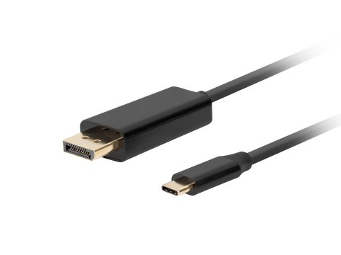 LANBERG KABEL USB-C(M)->DISPLAYPORT(M) 3M 4K 60HZ CZARNY CA-CMDP-10CU-0030-BK LANBERG KABEL USB-C(M)->DISPLAYPORT(M) 3M 4K 60HZ CZARNY CA-CMDP-10CU-0030-BK