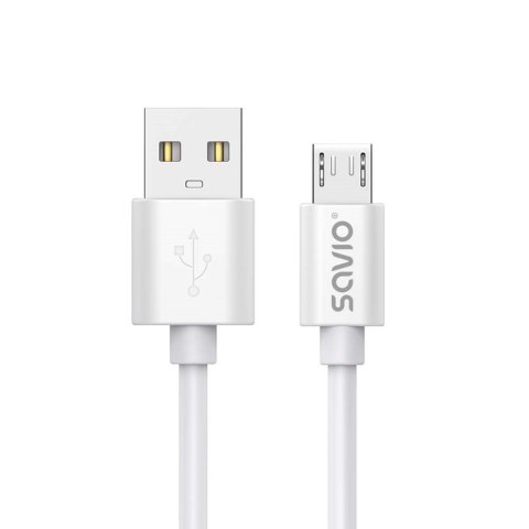SAVIO KABEL USB-A - MICRO USB, 3 M, BIAŁY, CL-167 SAVIO KABEL USB-A - MICRO USB, 3 M, BIAŁY, CL-167