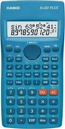 CASIO KALKULATOR NAUKOWY FX-220PLUS-2 NIEBIESKI, 12 CYFROWY WYŚWIETLACZ CASIO KALKULATOR NAUKOWY FX-220PLUS-2 NIEBIESKI, 12 CYFROWY WYŚWIETLACZ
