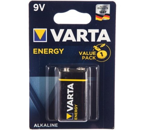 Bateria alkaliczne VARTA Energy 9V 6LR61 (x 1) Bateria alkaliczne VARTA Energy 9V 6LR61 (x 1)