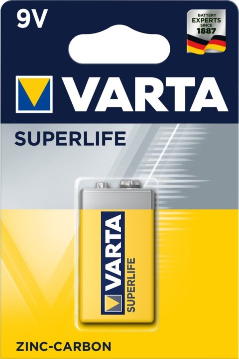 Bateria cynkowo-węglowe VARTA Superlife 9V 6F22 (Zn-C; x 1) Bateria cynkowo-węglowe VARTA Superlife 9V 6F22 (Zn-C; x 1)