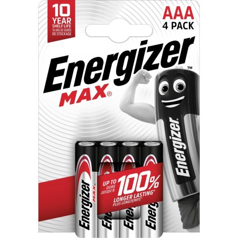 ENERGIZER BATERIE ALKALICZNE MAX AAA LR03, 4 SZTUKI, OPAKOWANIE ECO ENERGIZER BATERIE ALKALICZNE MAX AAA LR03, 4 SZTUKI, OPAKOWANIE ECO