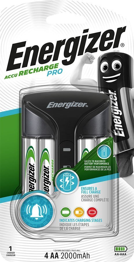 ENERGIZER ŁADOWARKA PRO+4AA ACU HR6 POW+ 2000mAh ENERGIZER ŁADOWARKA PRO+4AA ACU HR6 POW+ 2000mAh