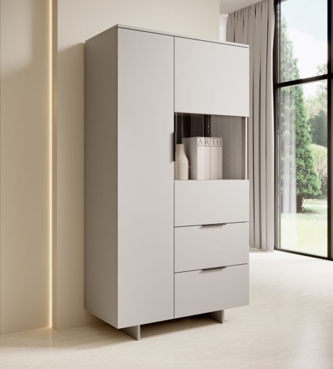Witryna ALMA 90x41,5xH170 kaszmir Witryna ALMA 90x41,5xH170 kaszmir