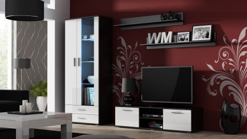 Witryna SOHO S6 2D2S czarny/ biały połysk Witryna SOHO S6 2D2S czarny/ biały połysk