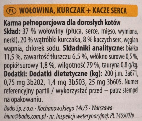 ANIMONDA Carny Adult wołowina, kurczak i kacze serca - mokra karma dla kota - 400 g ANIMONDA Carny Adult wołowina, kurczak i kacze serca - mokra karma dla kota - 400 g