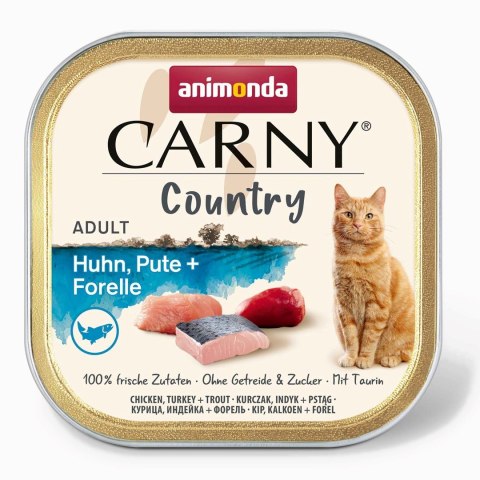 ANIMONDA Carny Country kurczak,indyk,pstrąg karma mokra dla kotów 100g ANIMONDA Carny Country kurczak,indyk,pstrąg karma mokra dla kotów 100g