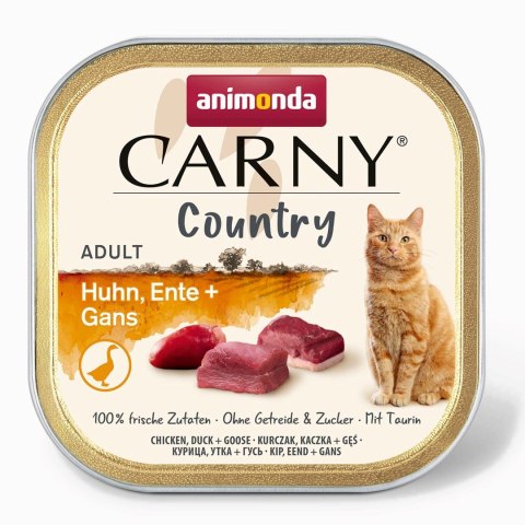ANIMONDA Carny Country kurczak,kaczka,gęś karma mokra dla kotów 100g ANIMONDA Carny Country kurczak,kaczka,gęś karma mokra dla kotów 100g