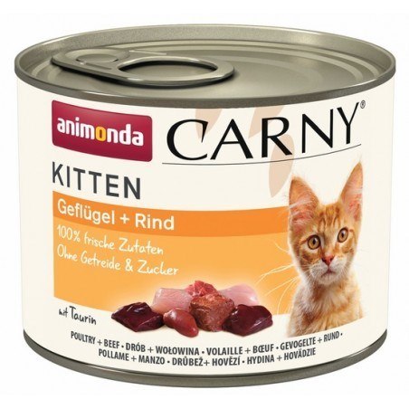ANIMONDA Carny Kitten smak: drób,wołowina 200g ANIMONDA Carny Kitten smak: drób,wołowina 200g