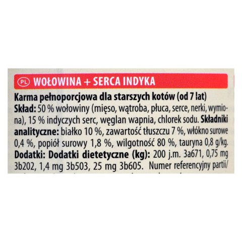 ANIMONDA Carny Senior wołowina i serca indyka - mokra karma dla kota - 200g ANIMONDA Carny Senior wołowina i serca indyka - mokra karma dla kota - 200g