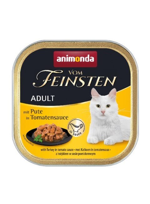 ANIMONDA Vom Feinsten Classic Cat indyk w pomidorowym sosie - mokra karma dla kota - 100g ANIMONDA Vom Feinsten Classic Cat indyk w pomidorowym sosie - mokra karma dla kota - 100g