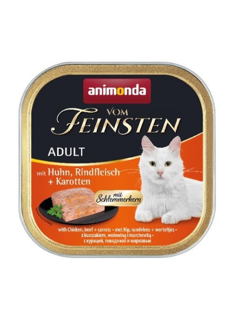 ANIMONDA Vom Feinsten Classic Cat kurczak, wołowina i marchewka - mokra karma dla kota - 100g ANIMONDA Vom Feinsten Classic Cat kurczak, wołowina i marchewka - mokra karma dla kota - 100g