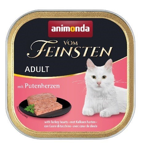 ANIMONDA Vom Feinsten Classic Cat serca indyka - mokra karma dla kota - 100g ANIMONDA Vom Feinsten Classic Cat serca indyka - mokra karma dla kota - 100g