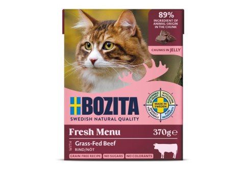BOZITA Mięsne kawałki z wołowiną w galaretce 370g BOZITA Mięsne kawałki z wołowiną w galaretce 370g