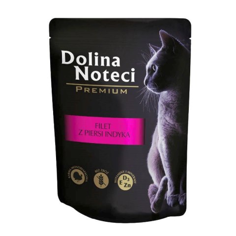 DOLINA NOTECI Premium Filet z piersi indyka w sosie - mokra karma dla kota - 85 g DOLINA NOTECI Premium Filet z piersi indyka w sosie - mokra karma dla kota - 85 g