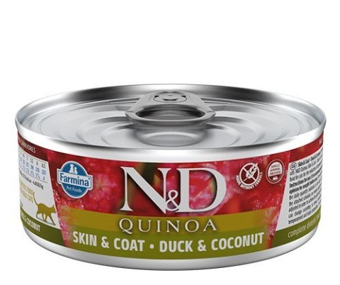 FARMINA N&D Cat Quinoa Duck&Coconut Adult - mokra karma dla kota - 70 g FARMINA N&D Cat Quinoa Duck&Coconut Adult - mokra karma dla kota - 70 g