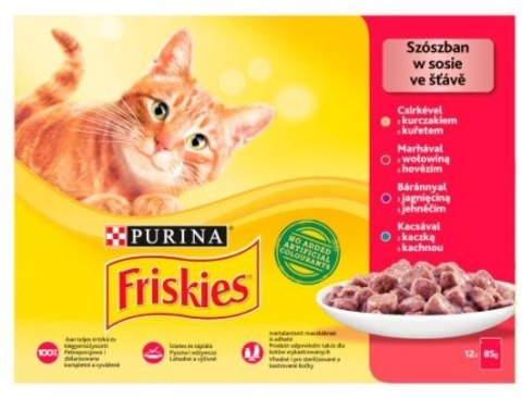 Friskies Mix mięsny - mokra karma dla kota - 12 x 85 g Friskies Mix mięsny - mokra karma dla kota - 12 x 85 g