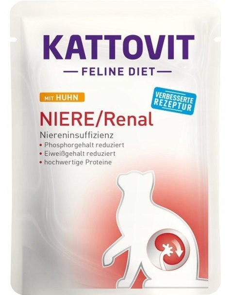 KATTOVIT NIERE/RENAL Kurczak 85g dla kota KATTOVIT NIERE/RENAL Kurczak 85g dla kota