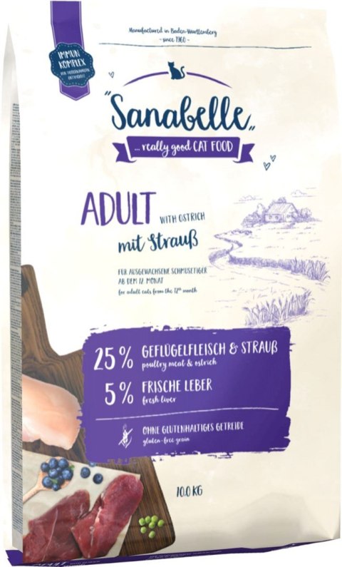 BOSCH Sanabelle Adult Ostrich - struś 10kg BOSCH Sanabelle Adult Ostrich - struś 10kg
