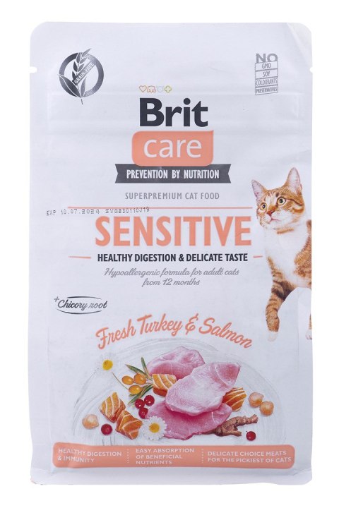 BRIT Care Grain-Free Sensitive Turkey&Salmon - sucha karma dla kota - 400 g BRIT Care Grain-Free Sensitive Turkey&Salmon - sucha karma dla kota - 400 g
