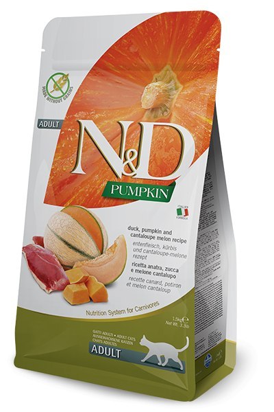 FARMINA N&D Pumpkin Duck, Pumpkin & Cantaloupe Melon Recipe - sucha karma dla kota - 1,5kg FARMINA N&D Pumpkin Duck, Pumpkin & Cantaloupe Melon Recipe - sucha karma dla kota - 1,5kg