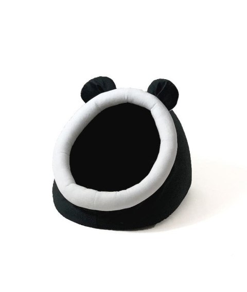 GO GIFT Budka z uszami dla kota - czarno-biały - 40x45x34 cm GO GIFT Budka z uszami dla kota - czarno-biały - 40x45x34 cm