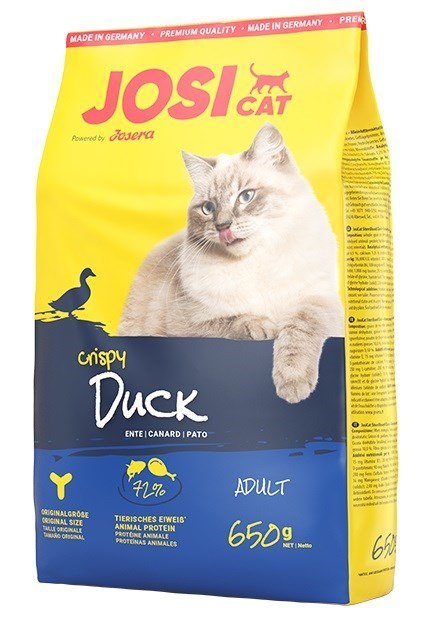 JOSERA JosiCat Crispy Duck - sucha karma dla kota - 650 g JOSERA JosiCat Crispy Duck - sucha karma dla kota - 650 g