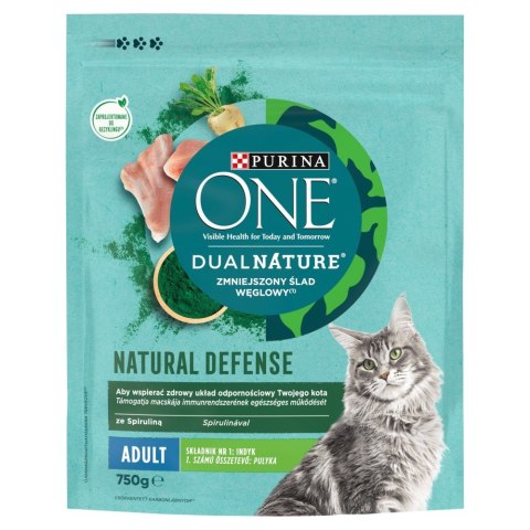 PURINA One DualNature Natural Defense Adult - sucha karma dla kota - 750 g PURINA One DualNature Natural Defense Adult - sucha karma dla kota - 750 g