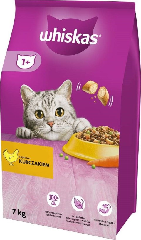 WHISKAS sucha karma dla kota z kurczakiem 7kg WHISKAS sucha karma dla kota z kurczakiem 7kg