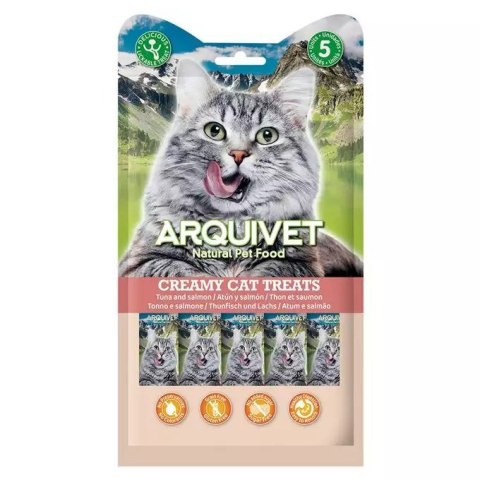 ARQUIVET Kremowa przekąska z tuńczykiem i łososiem 5X14 g ARQUIVET Kremowa przekąska z tuńczykiem i łososiem 5X14 g