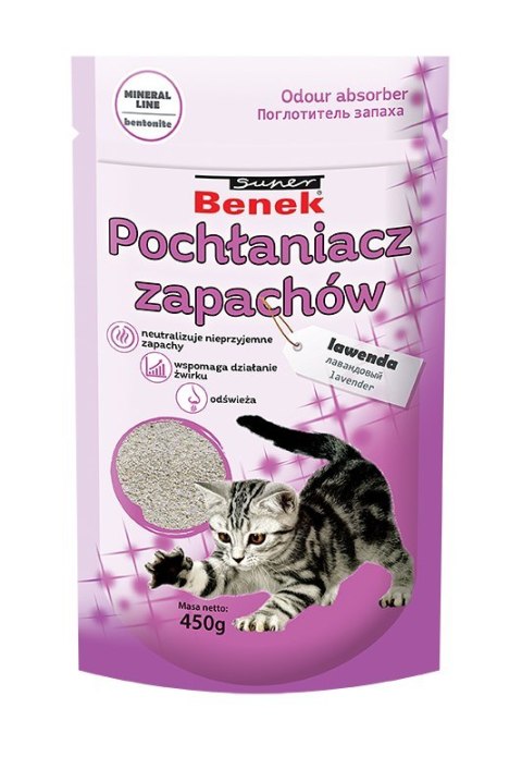 CERTECH Pochłaniacz zapachu Super Benek Lawenda 0,45kg CERTECH Pochłaniacz zapachu Super Benek Lawenda 0,45kg