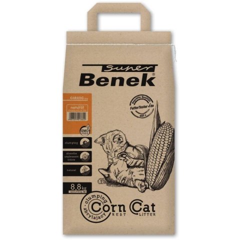 CERTECH Super Benek Corn Cat - żwirek kukurydziany zbrylający 14l CERTECH Super Benek Corn Cat - żwirek kukurydziany zbrylający 14l