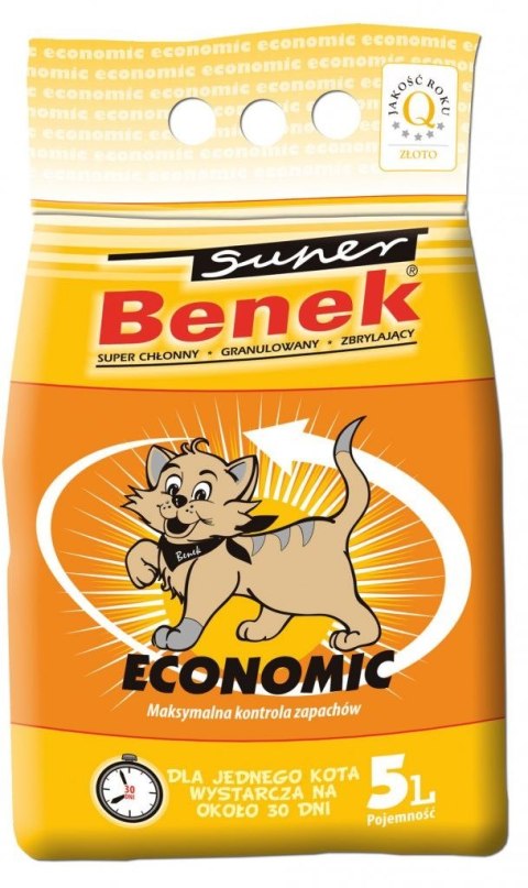 CERTECH Super Benek Economic - żwirek dla kota zbrylający 5l CERTECH Super Benek Economic - żwirek dla kota zbrylający 5l