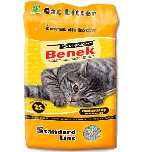 CERTECH Super Benek Standard Naturalny - żwirek dla kota zbrylający 25 l (20 kg) CERTECH Super Benek Standard Naturalny - żwirek dla kota zbrylający 25 l (20 kg)