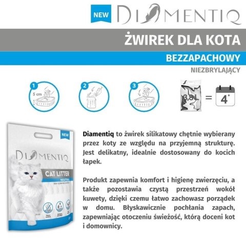 DIAMENTIQ Neutral - żwirek neutralny - 30 l DIAMENTIQ Neutral - żwirek neutralny - 30 l