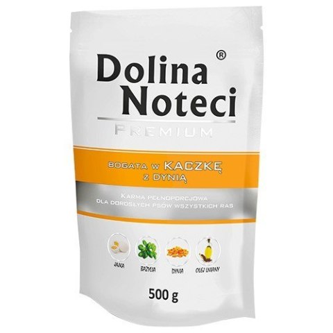 DOLINA NOTECI Premium bogata w kaczkę z dynią - mokra karma dla psa - 500g DOLINA NOTECI Premium bogata w kaczkę z dynią - mokra karma dla psa - 500g