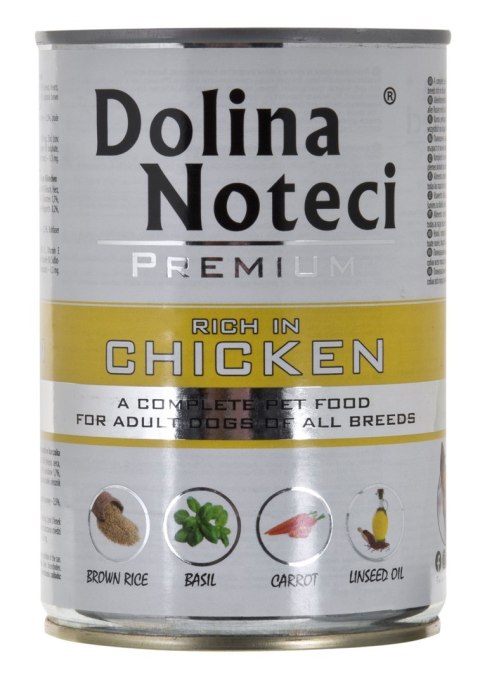 DOLINA NOTECI Premium bogata w kurczaka - mokra karma dla psa - 400g DOLINA NOTECI Premium bogata w kurczaka - mokra karma dla psa - 400g