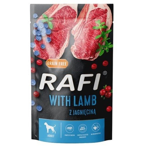 DOLINA NOTECI Rafi Jagnięcina, borówka, żurawina - mokra karma dla psa - 500 g DOLINA NOTECI Rafi Jagnięcina, borówka, żurawina - mokra karma dla psa - 500 g