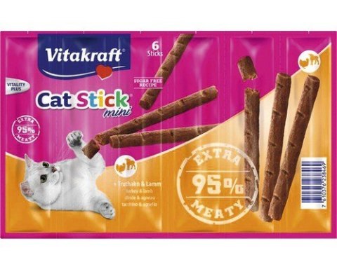 VITAKRAFT Cat Stick Mini - przysmak dla kota smak: indyk/jagnięcina 6 szt. VITAKRAFT Cat Stick Mini - przysmak dla kota smak: indyk/jagnięcina 6 szt.