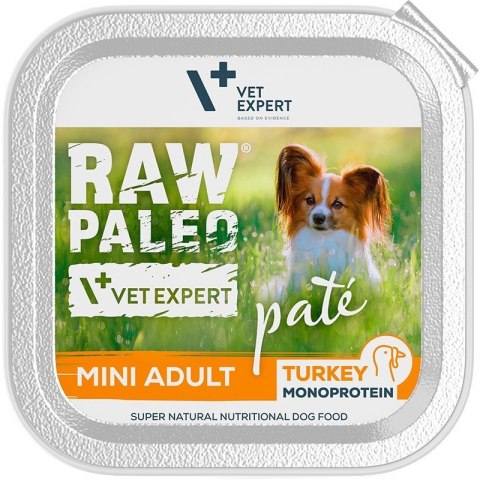 VetExpert Raw Paleo Indyk Pate Mini Adult alu tray 150g VetExpert Raw Paleo Indyk Pate Mini Adult alu tray 150g
