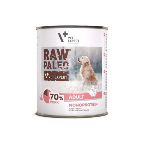 VetExpert Raw Paleo Wieprzowina Adult Can 800g VetExpert Raw Paleo Wieprzowina Adult Can 800g