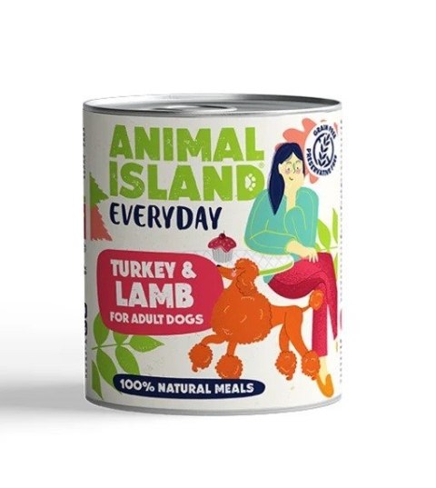 ANIMAL ISLAND Indyk i jagnięcina - Karma mokra dla psów - 800g ANIMAL ISLAND Indyk i jagnięcina - Karma mokra dla psów - 800g