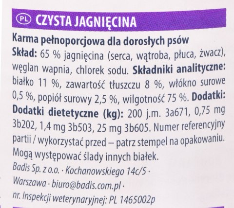 ANIMONDA GranCarno Single Protein jagnięcina - mokra karma dla psa - 800g ANIMONDA GranCarno Single Protein jagnięcina - mokra karma dla psa - 800g