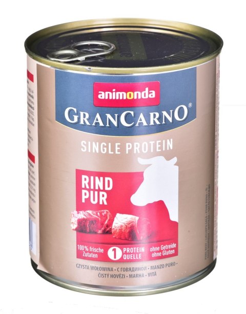 ANIMONDA GranCarno Single Protein wołowina - mokra karma dla psa - 800g ANIMONDA GranCarno Single Protein wołowina - mokra karma dla psa - 800g
