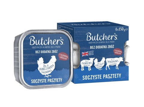 Butcher's Original mix smaków soczyste pasztety z wątróbką lub nerkami karma dla psa 4 x 150g Butcher's Original mix smaków soczyste pasztety z wątróbką lub nerkami karma dla psa 4 x 150g