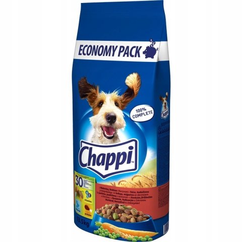 CHAPPI z wołowiną, drobiem i warzywami - sucha karma dla psa - 13,5 kg CHAPPI z wołowiną, drobiem i warzywami - sucha karma dla psa - 13,5 kg