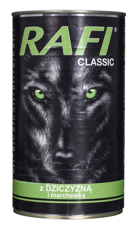 DOLINA NOTECI Rafi Classic z dziczyzną i marchewką - mokra karma dla psa - 1240g DOLINA NOTECI Rafi Classic z dziczyzną i marchewką - mokra karma dla psa - 1240g