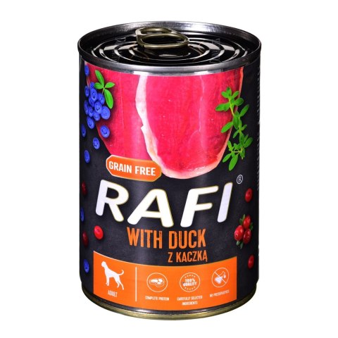 DOLINA NOTECI Rafi z kaczką, żurawiną i borówką - mokra karma dla psa - 400g DOLINA NOTECI Rafi z kaczką, żurawiną i borówką - mokra karma dla psa - 400g